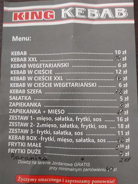 King Kebab restaurant, Jordanów